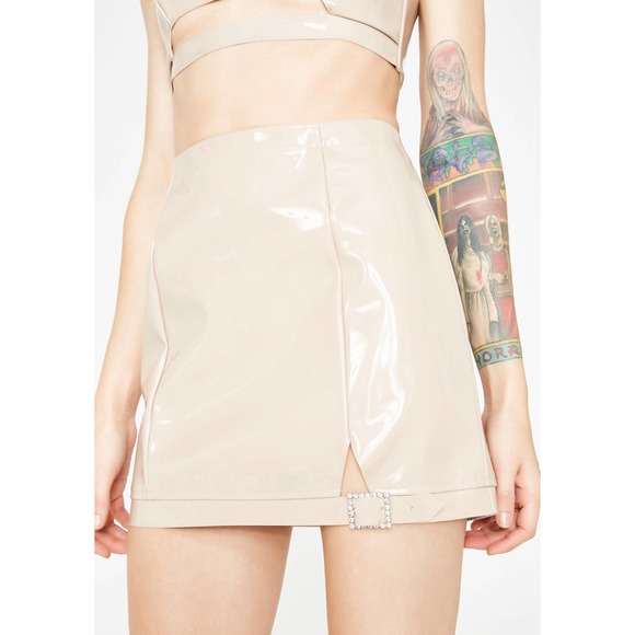 For Love And Lemons High Roller Latex Skirt - Picture 2 of 11